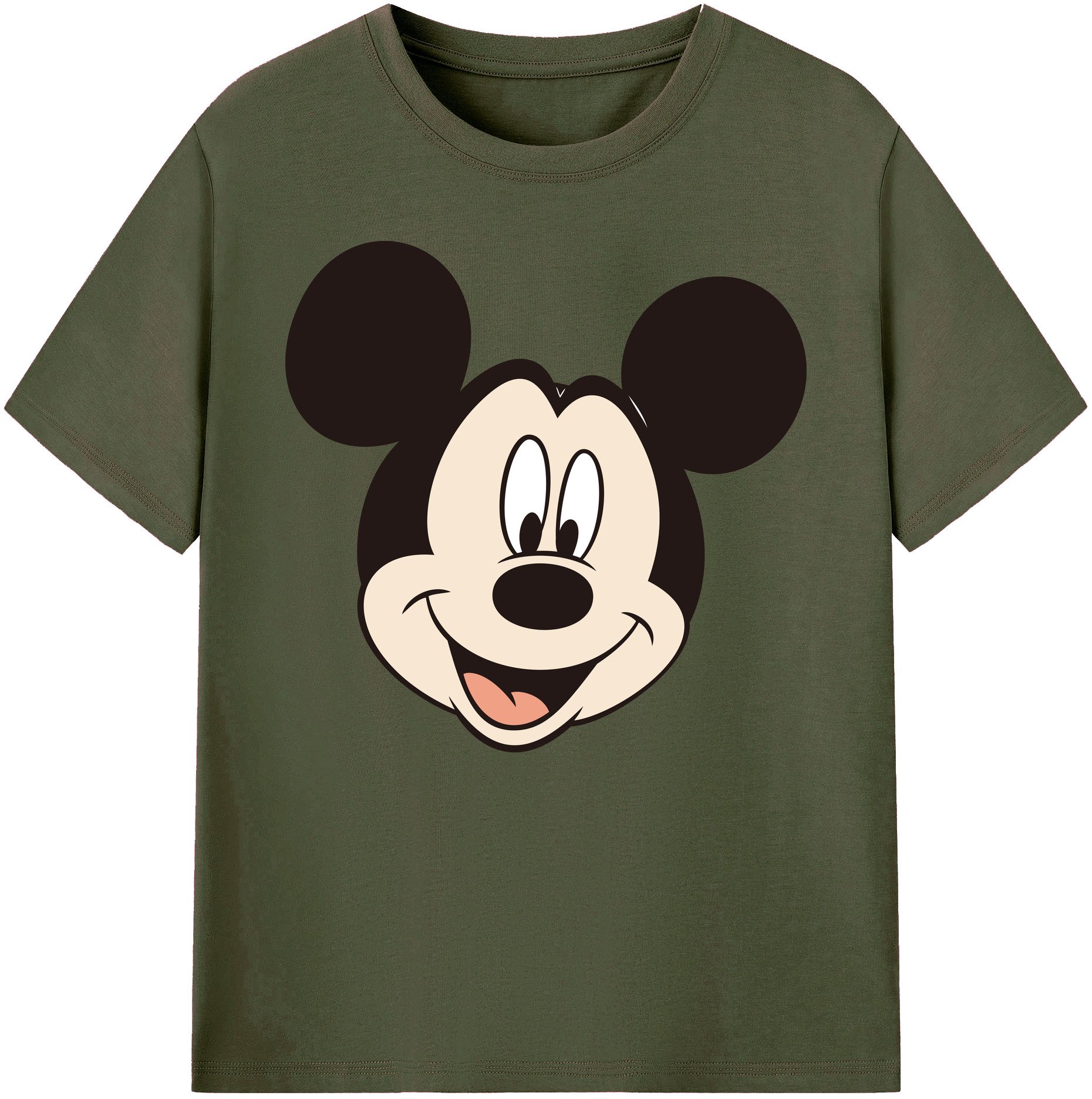 ミッキーマウス Mickey Mouse 綿100％ メンズ半袖Tシャツ｜肌触りやわらか＆通気性